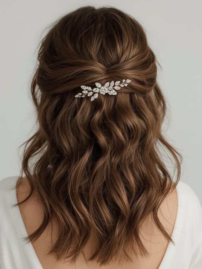 30. Textured Lob Bridemaids Hairstyles