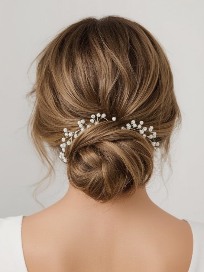 21. Sleek Chignon Bridemaids Hairstyles