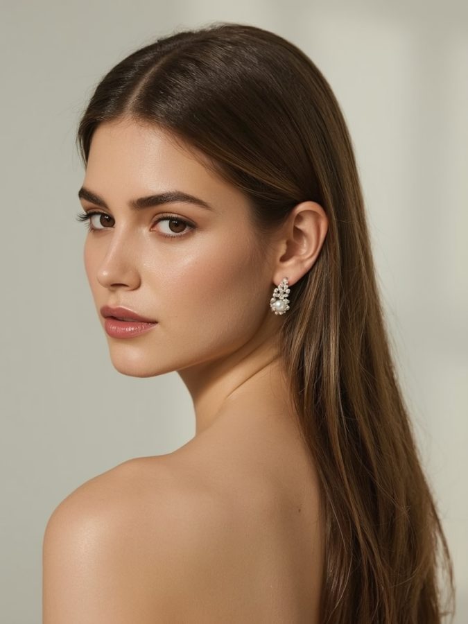 Grad Hairstyles: Voluminous Curls with Hair Clip