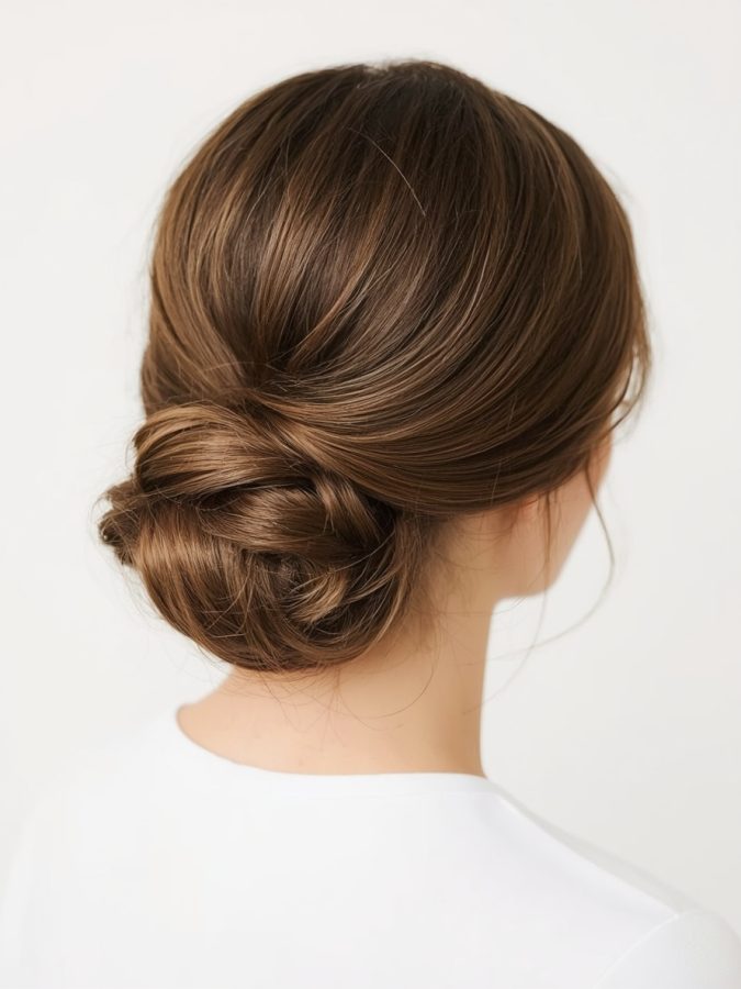 17. Twisted Half-Updo Bridemaids Hairstyles
