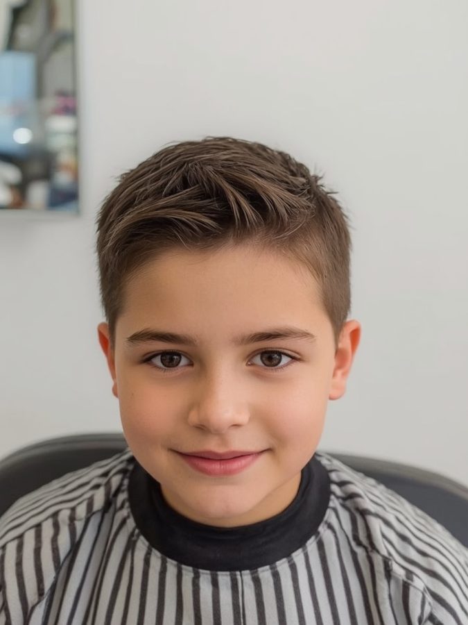 Boys Summer Haircut: The Swept Back Undercut