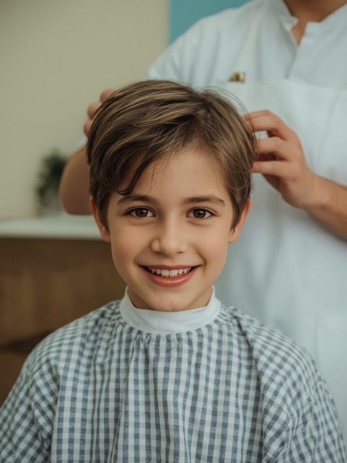 Boys Summer Haircut: The Side Fringe