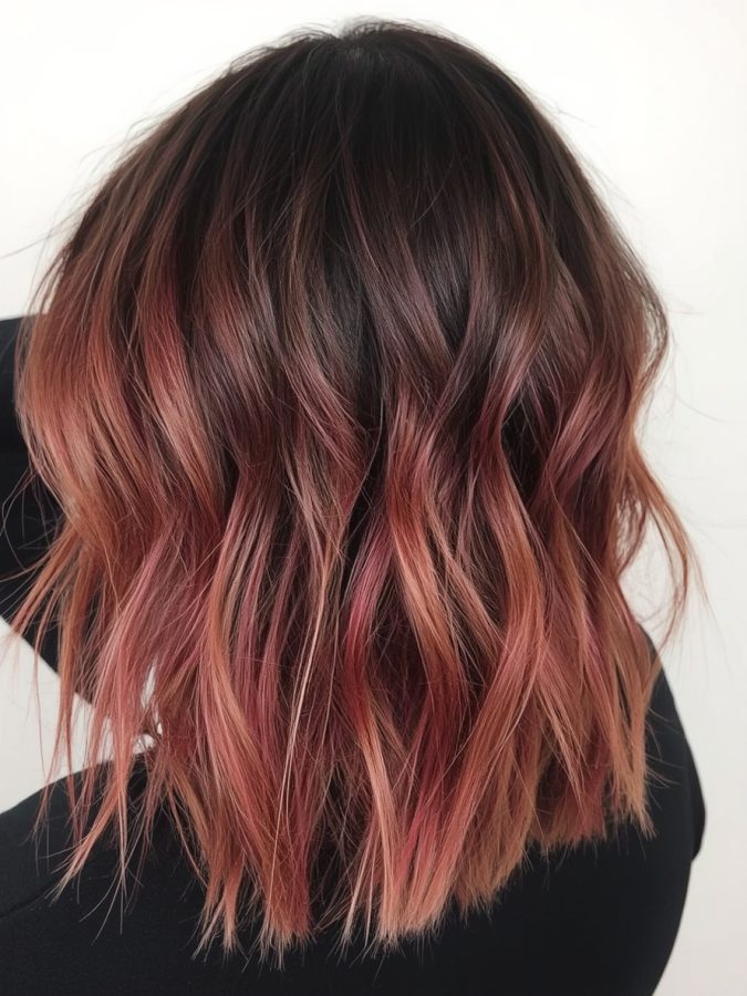 Undercolor Hair: Chocolate Cherry Delight