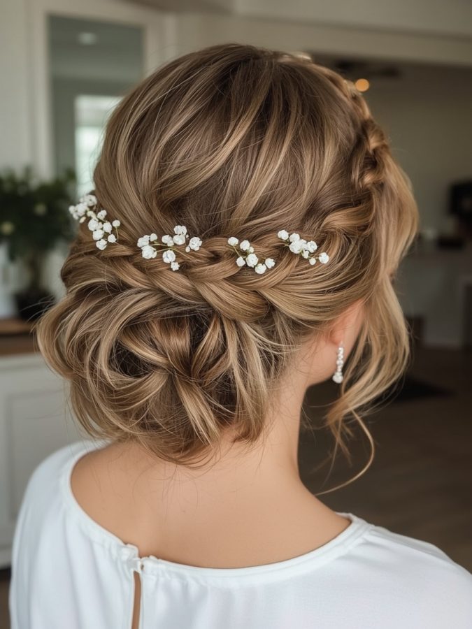 10. Messy Bun Bridemaids Hairstyles