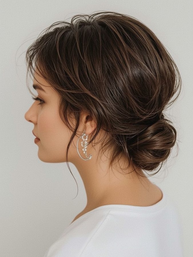35. Wet Look Hair Bridemaids Hairstyles