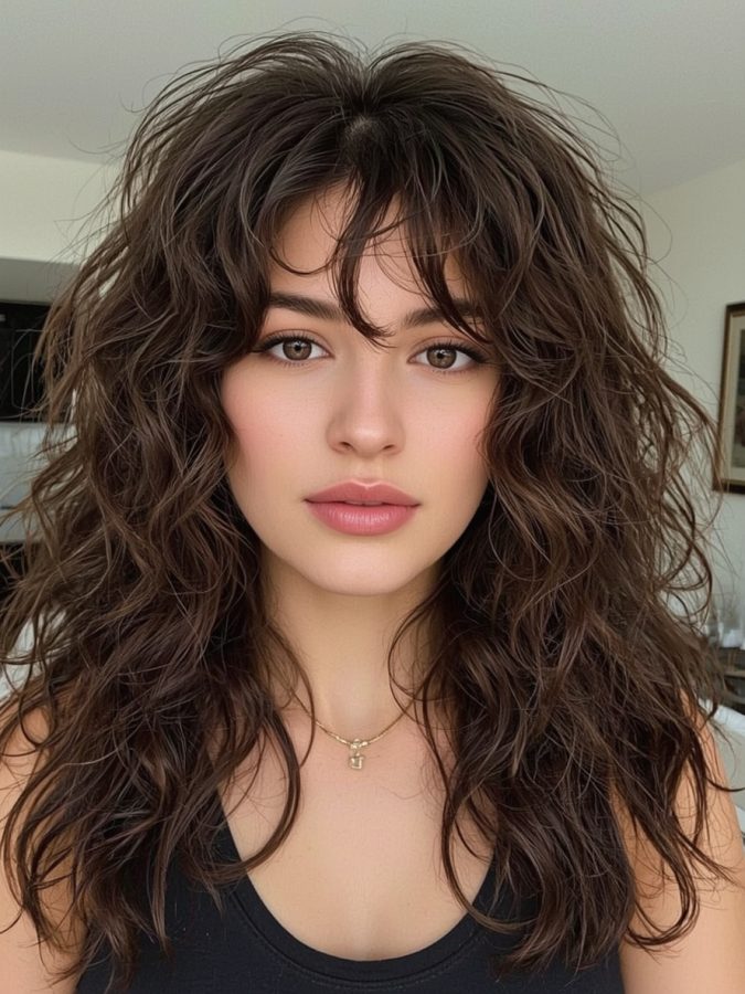 Hair Styles Curly Hairstyles: Half-Up Half-Down with Braids