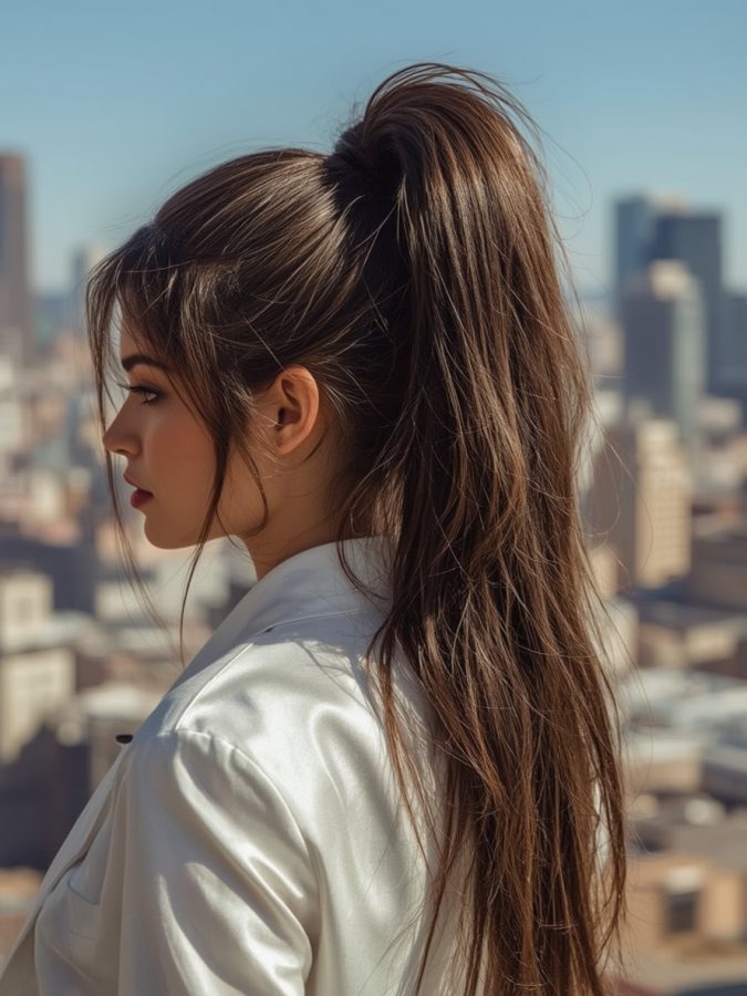 Grad Hairstyles: Decorated Bun