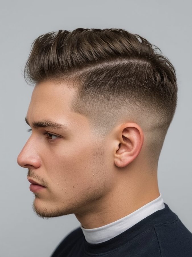 Men's Short Hair: The Comb Over with Hard Part