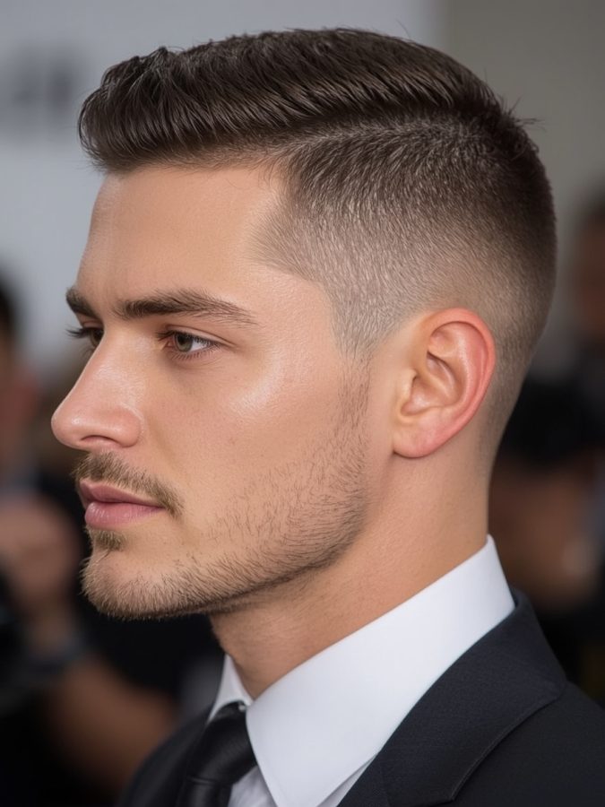 Men's Short Hair: The Short Comb Over