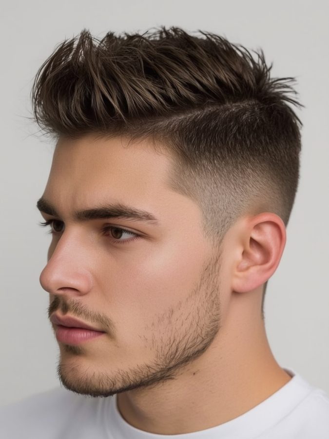 Men's Short Hair: The Side Quiff with Fade