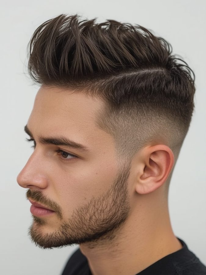 Men's Short Hair: The Faux Hawk with Fade