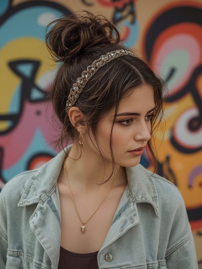 Grad Hairstyles: Volume at the Crown with Curls