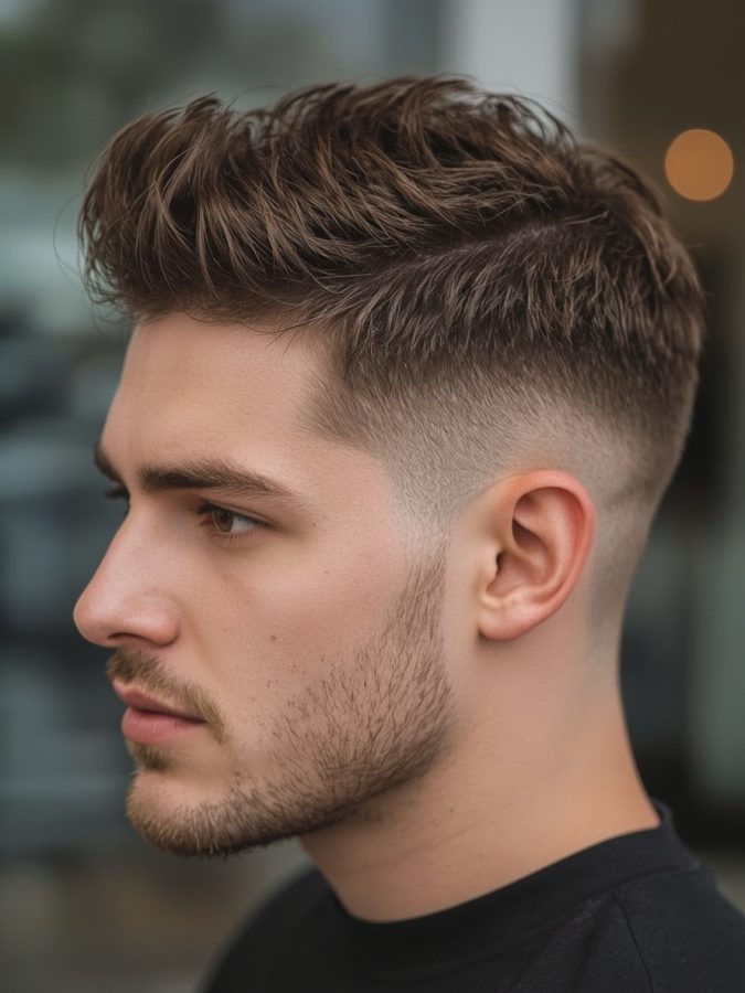 Men's Short Hair: The Short and Messy with Fade