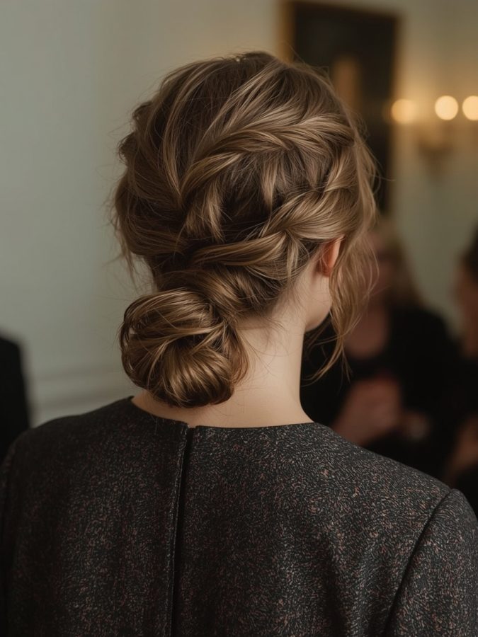 Grad Hairstyles: Twisted Half-Updo