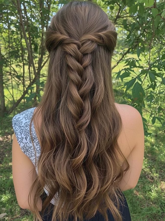 Grad Hairstyles: Waterfall Braid