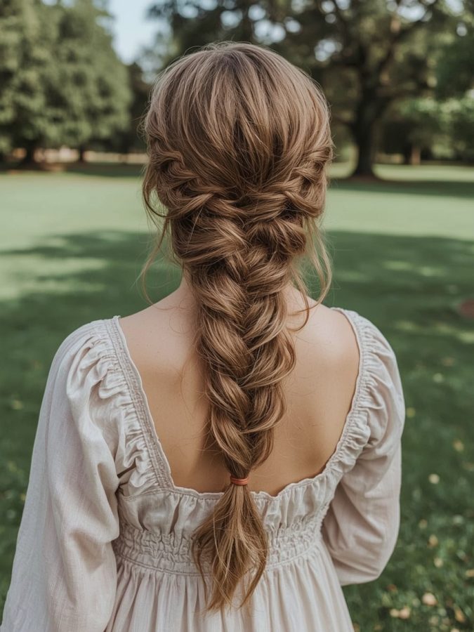 Grad Hairstyles: Half-Up Half-Down with Texture