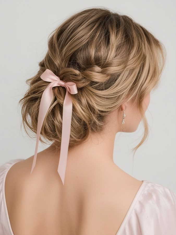 5. Twisted Crown Bridemaids Hairstyles