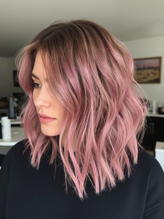 Undercolor Hair: Vibrant Violet Surprise