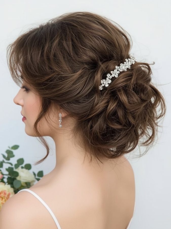 1. Elegant Updo Bridemaids Hairstyles