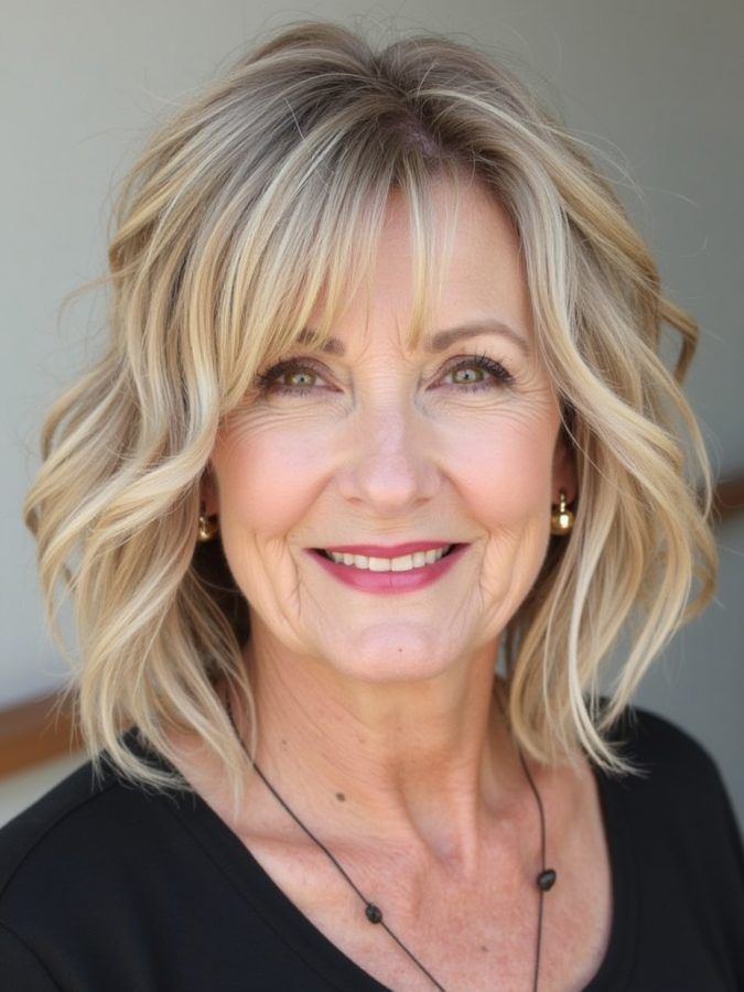 Hairstyles For Thin Fine Hair Over 60: The Stacked Bob