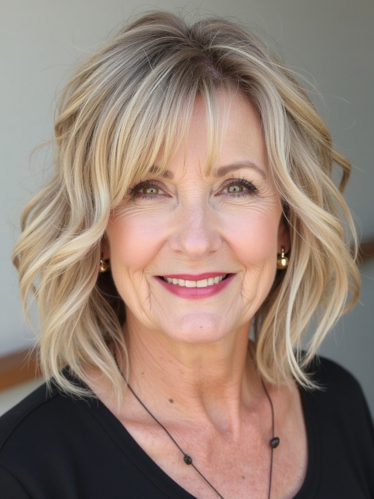 Hairstyles For Thin Fine Hair Over 60: The Stacked Bob