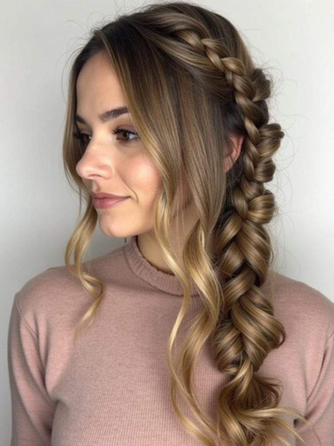 Long Haircut Ideas with Shaggy Layers and Curtain Bangs