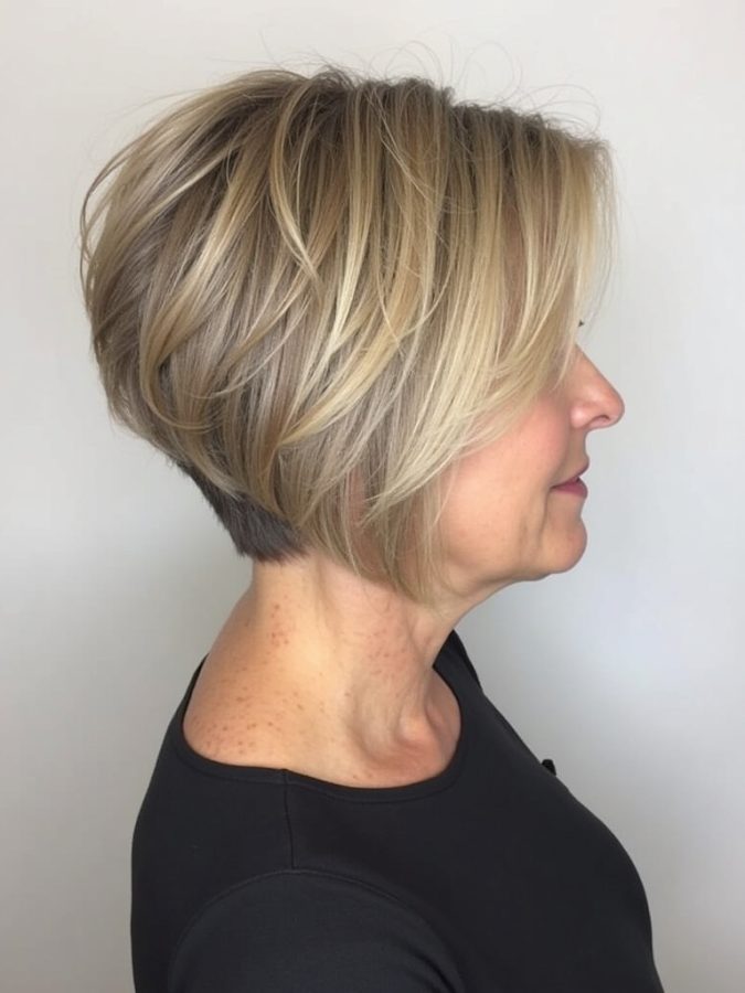 Hairstyles For Thin Fine Hair Over 60: The Face-Framing Layers with Soft Waves