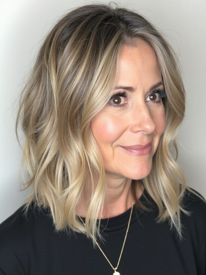 Hairstyles For Thin Fine Hair Over 60: The Chin-Length Layered Bob