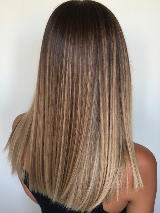 Honey Brown Balayage: Multi-Tonal Balayage