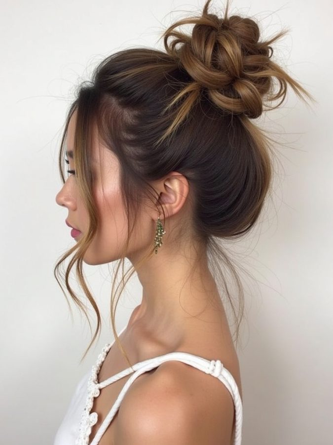 Long Haircut Ideas with Rope Braid and Undone Finish
