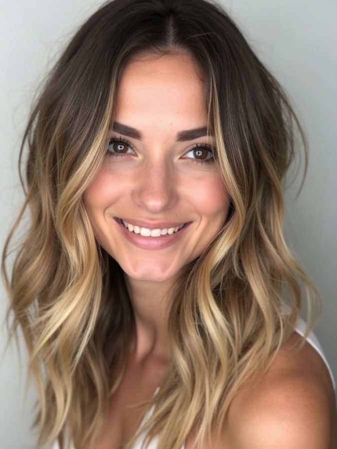 Honey Brown Balayage: Braided Hairstyles