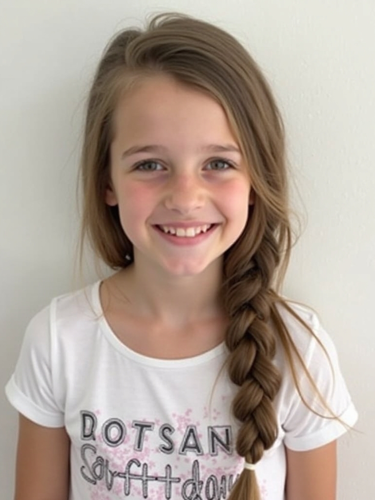 Easy Hairstyles For School: Two Twisted Strands Half-Up