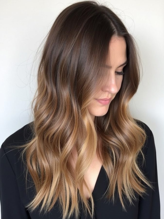 Honey Brown Balayage: Short Hair Transformation