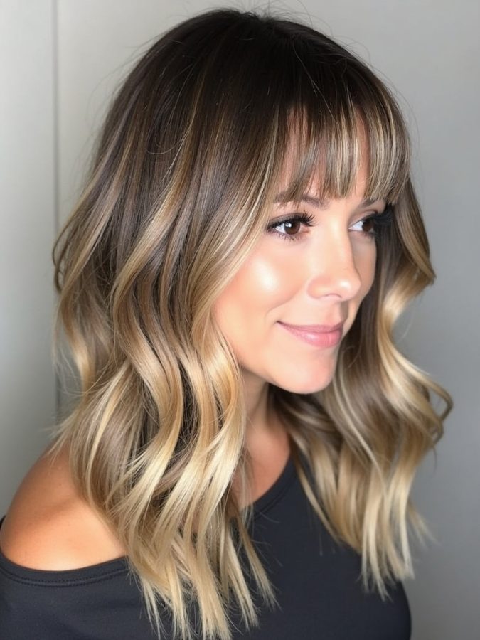 Pin-Straight Face Framing Curtain Bangs