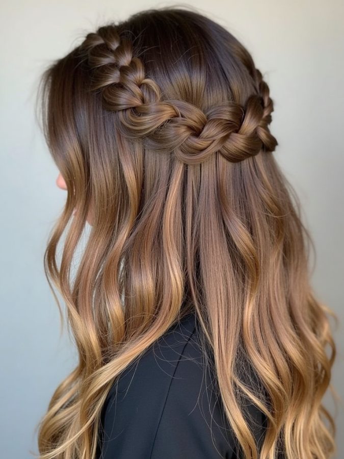 Honey Brown Balayage: Long Layers and Dimension