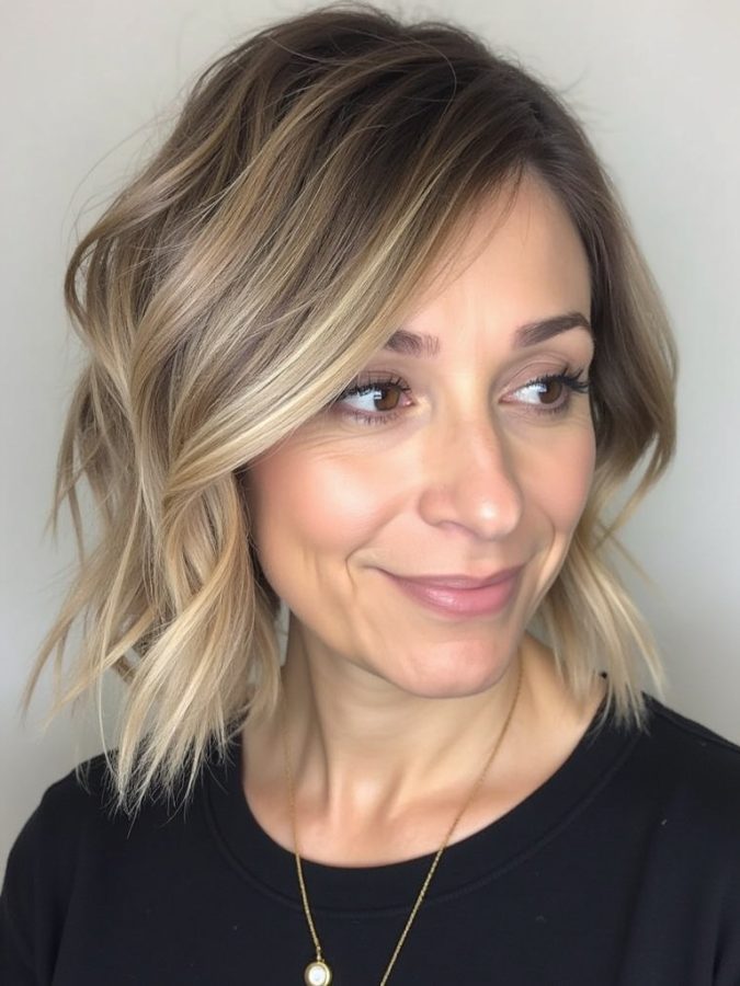 Angled Bob Haircut: The Brunette Beauty