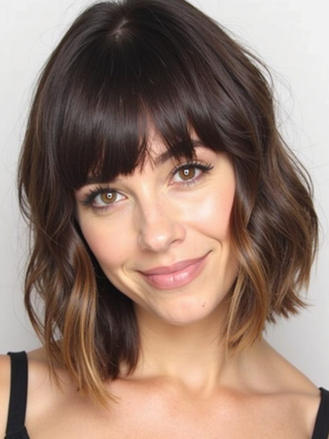 Boho Chic Face Framing Curtain Bangs