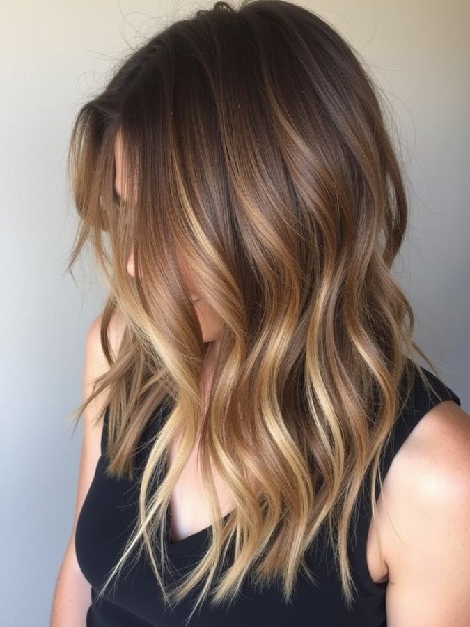 Honey Brown Balayage: Elegant and Sophisticated