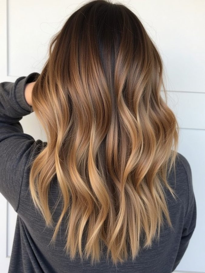 Honey Brown Balayage: Low Maintenance Glamour