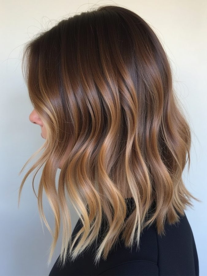 Honey Brown Balayage: Soft and Subtle Dimension