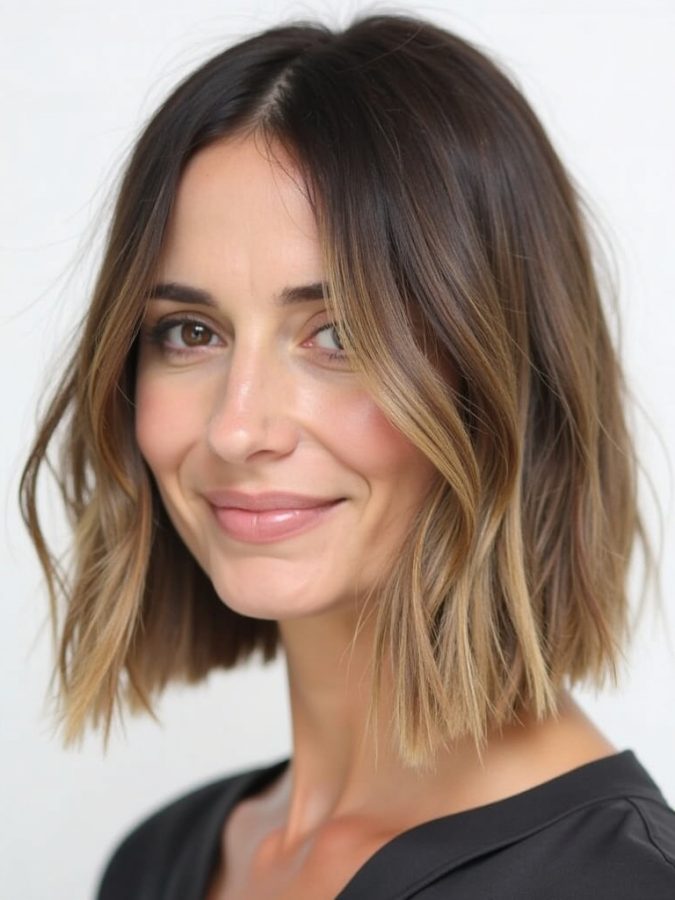 Hairstyles For Thin Fine Hair Over 60: The Feathered Bob