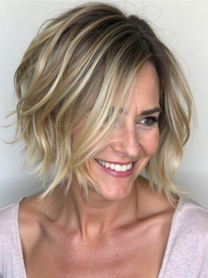 Hairstyles For Thin Fine Hair Over 60: The Softly Textured Crop