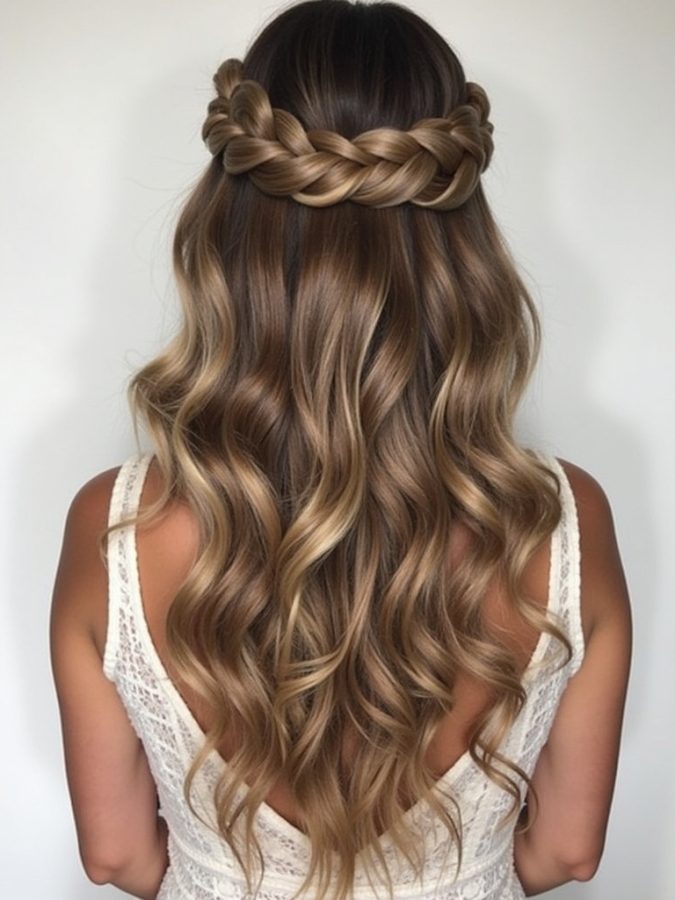 Long Haircut Ideas with Messy Bun and Face-Framing Pieces