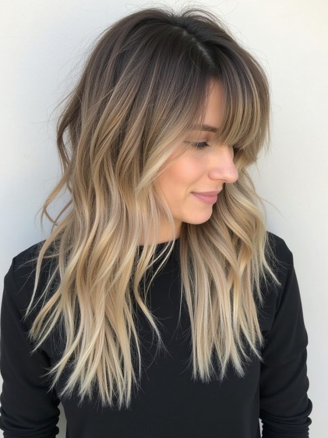 Long Haircut Ideas with a High Ponytail and Wrapped Braid