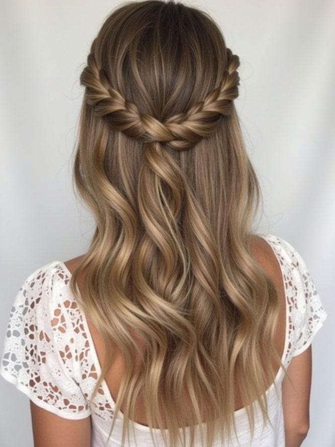 Long Haircut Ideas with Dramatic Side-Swept Bangs and Layers