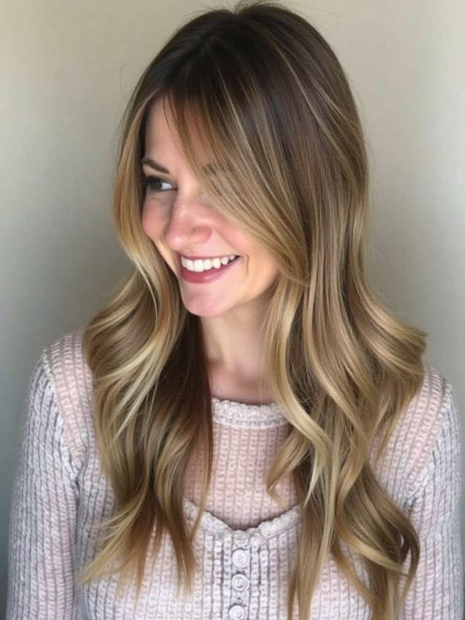 Long Layered Haircut Ideas with Subtle Face Framing