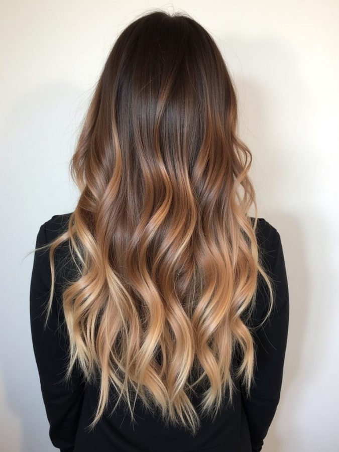 Honey Brown Balayage: Sun-Kissed Strands
