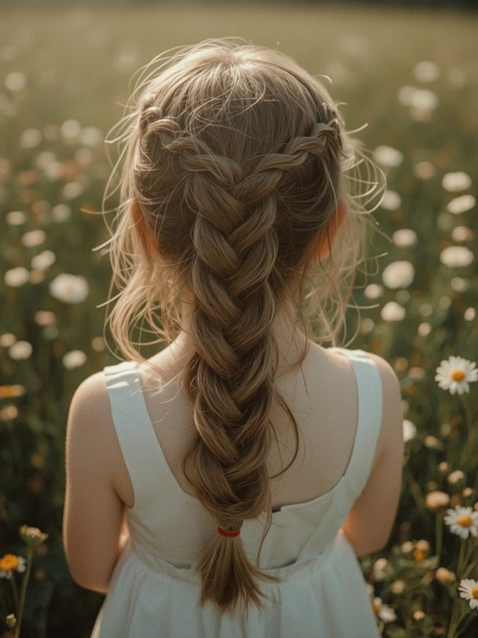 Hair Styles Kids: Pull-Through Braid