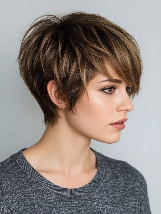 Short Haircuts For Thin Fine Hair: The Curly Pixie
