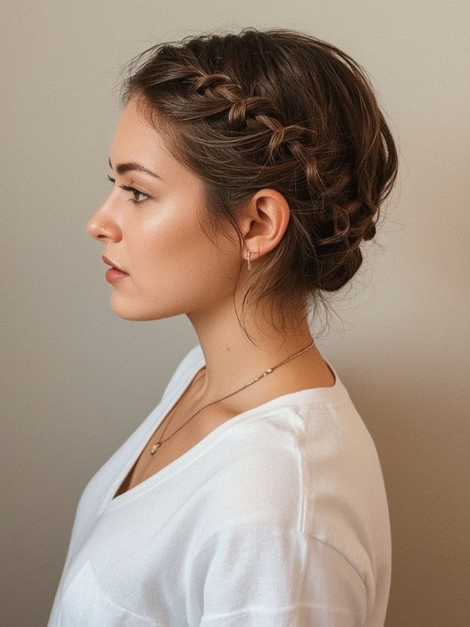 Hair Wrap Designs : Wrapped Space Buns with Braids and Metal Accents